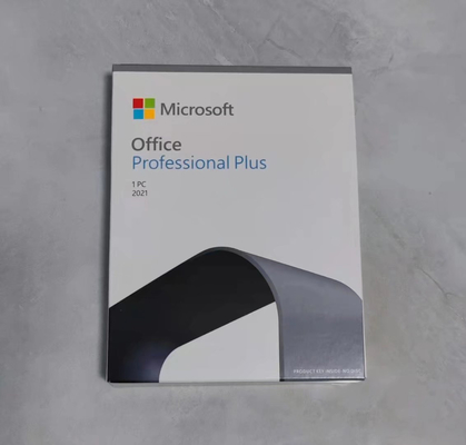 El favorable lazo Microsoft de la llave del más de la oficina 2021 explica 1 caja al por menor de los PP de la oficina 2021 del software de la PC