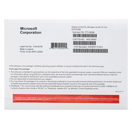 Paquete del OEM del estándar del servidor 2016 de Microsoft Windows del inglés con el pedazo del DVD 64