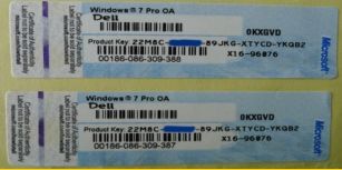 Nueva etiqueta engomada el 100% de la licencia de Windows 7 de 64 pedazos útil con llave de la activación