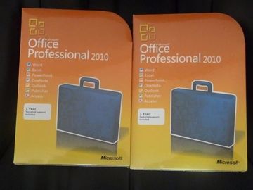 Caja al por menor 32 y 64 pedazo DVDs del área del profesional global de ms oficina 2010