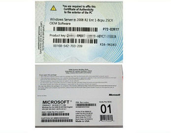 Software certificado R2 inglés del servidor 2008 de Microsoft Windows del pedazo de la versión 64