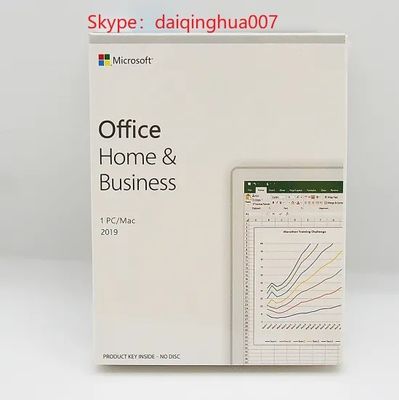 Software Microsoft Office Home And Business 2019 Llave de licencia activada Caja minorista en línea