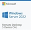 Windows Server 2022 servicios de escritorio remotos caloría - 5 dispositivo caloría