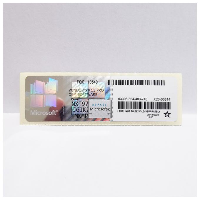 Win 10 Win 11 profesional Win 10 Win 11 Pro COA pegatina de venta al por menor clave 6 meses de garantía 4
